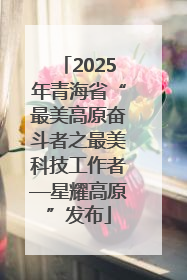2025年青海省“最美高原奋斗者之最美科技工作者—星耀高原”发布