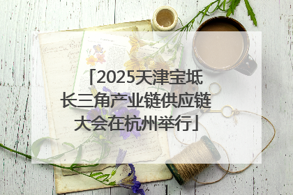 2025天津宝坻长三角产业链供应链大会在杭州举行