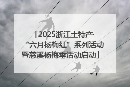 2025浙江土特产·“六月杨梅红”系列活动暨慈溪杨梅季活动启动