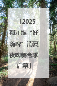 2025都江堰“好嗨啤”消夏夜啤美食季启幕