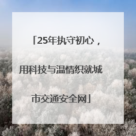 25年执守初心，用科技与温情织就城市交通安全网