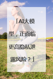 AI大模型，正面临更高隐私泄露风险？