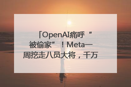 OpenAI痛呼“被偷家”！Meta一周挖走八员大将，千万美元薪酬战开打